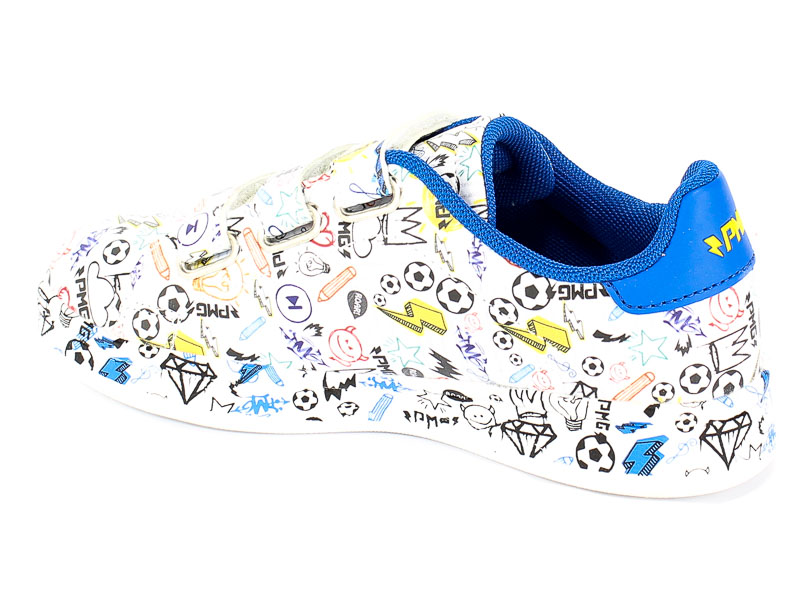 Półbuty Primigi 3452411 Nappa Pu Stampa/Bian r.28-39