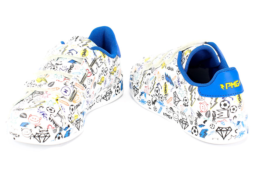 Półbuty Primigi 3452411 Nappa Pu Stampa/Bian r.28-39