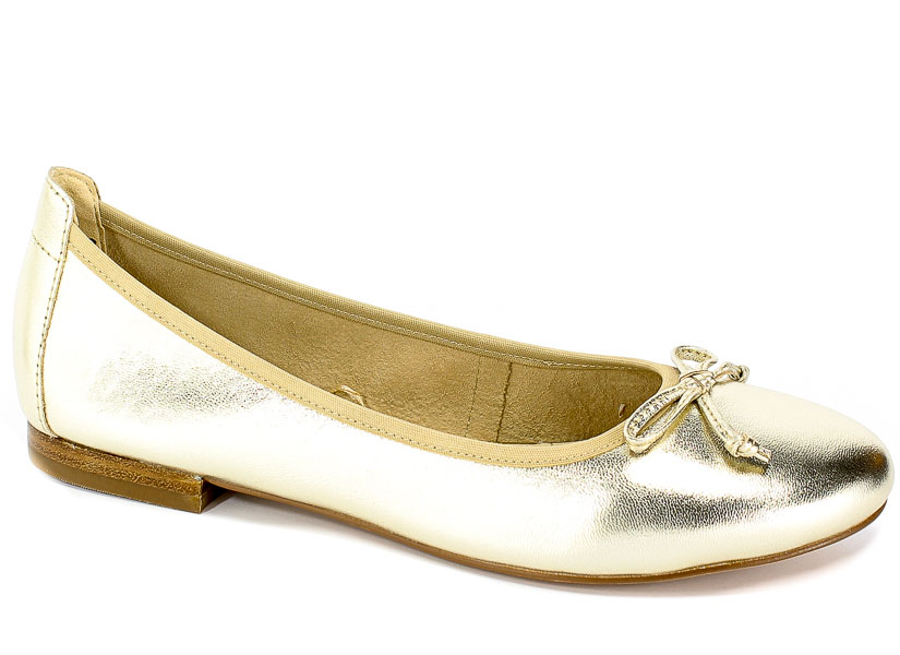 Baleriny Caprice 9-22102-22 978 Lt Gold Metal.