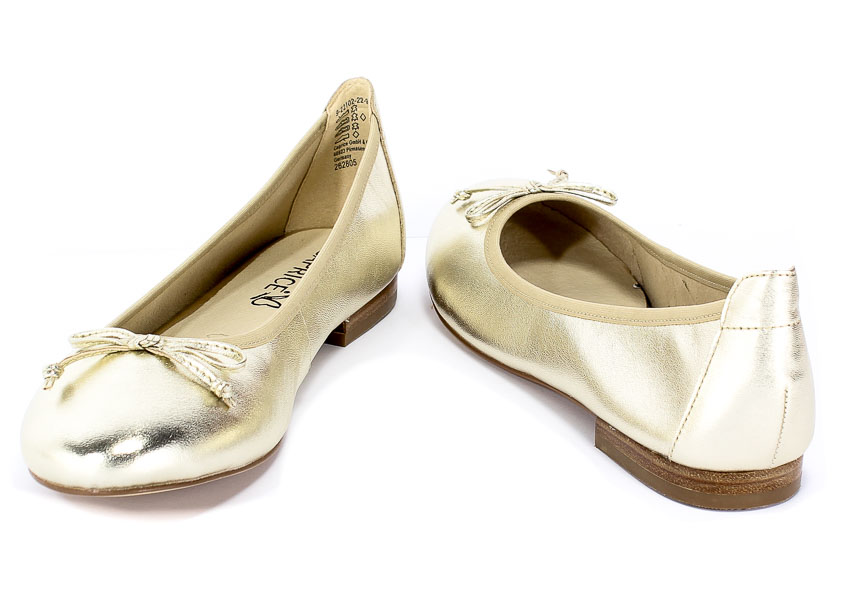 Baleriny Caprice 9-22102-22 978 Lt Gold Metal.