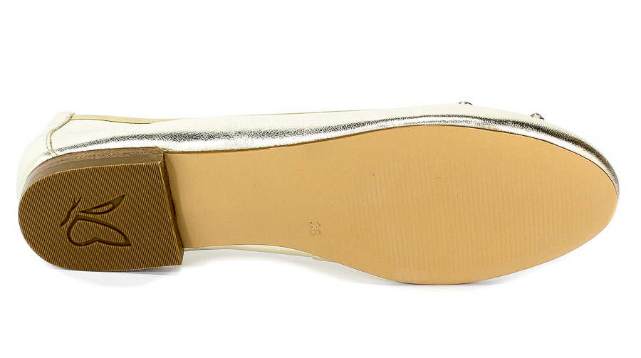 Baleriny Caprice 9-22102-22 978 Lt Gold Metal.