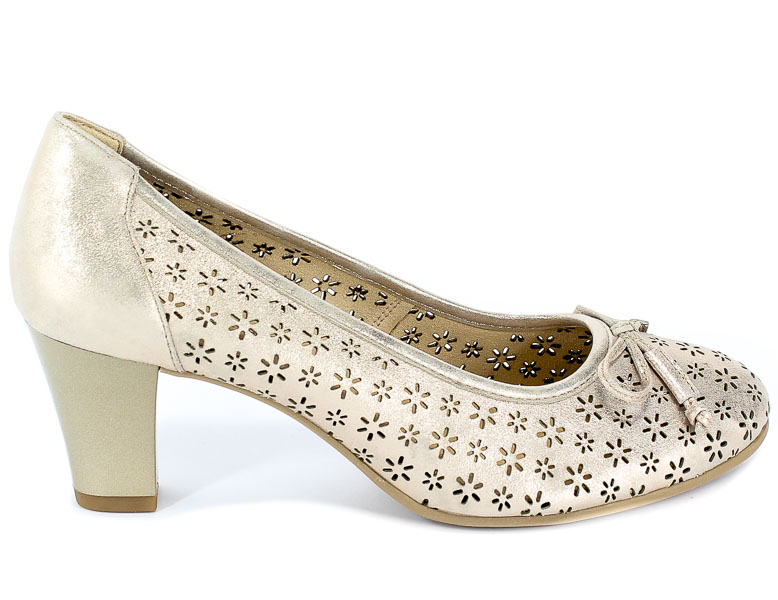 Czółenka Letnie Caprice 9-22502-22 354 Taupe Sue.Met.