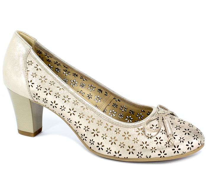 Czółenka Letnie Caprice 9-22502-22 354 Taupe Sue.Met.