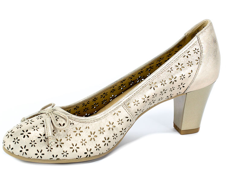 Czółenka Letnie Caprice 9-22502-22 354 Taupe Sue.Met.