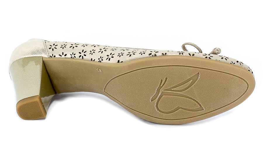 Czółenka Letnie Caprice 9-22502-22 354 Taupe Sue.Met.