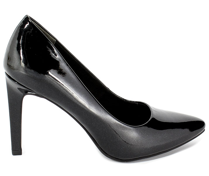 Czółenka Marco Tozzi 2-22415-32 035 Black Met.Pate