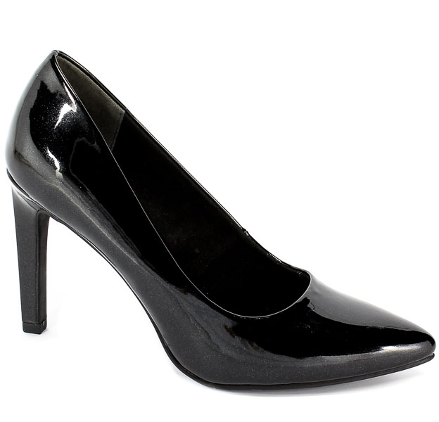 Czółenka Marco Tozzi 2-22415-32 035 Black Met.Pate