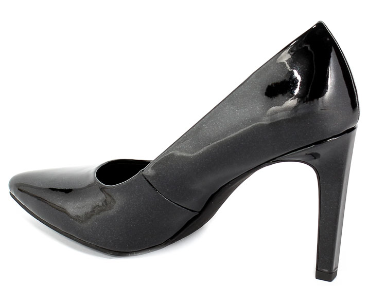 Czółenka Marco Tozzi 2-22415-32 035 Black Met.Pate