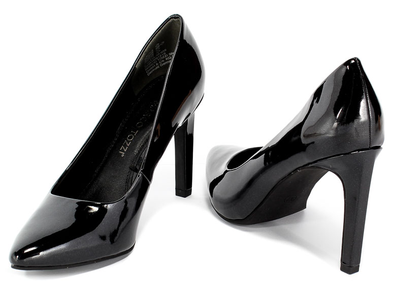 Czółenka Marco Tozzi 2-22415-32 035 Black Met.Pate