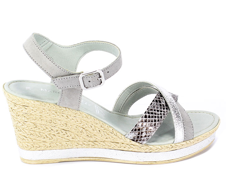 Sandały Marco Tozzi 2-28346-22 248 Lt.Grey Comb