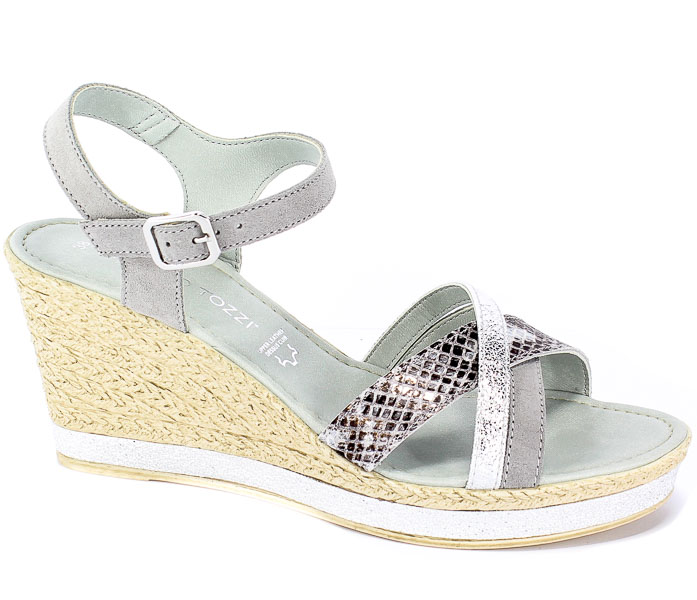 Sandały Marco Tozzi 2-28346-22 248 Lt.Grey Comb