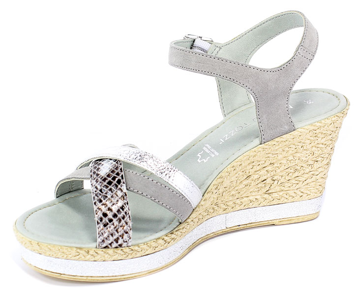 Sandały Marco Tozzi 2-28346-22 248 Lt.Grey Comb