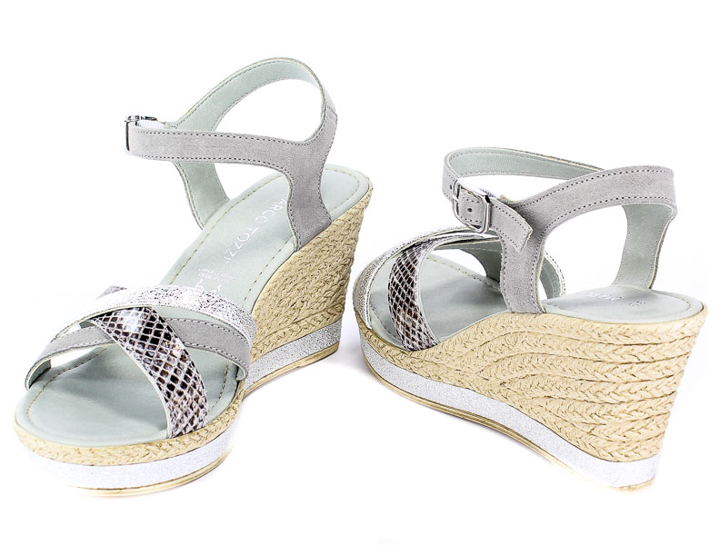 Sandały Marco Tozzi 2-28346-22 248 Lt.Grey Comb