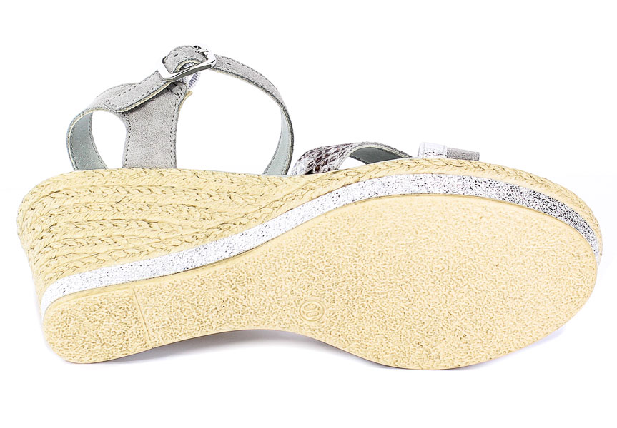 Sandały Marco Tozzi 2-28346-22 248 Lt.Grey Comb