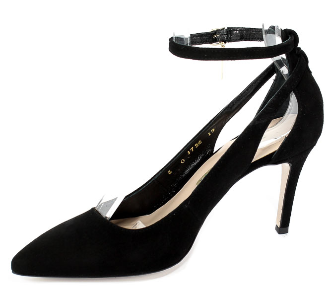 Sandały Bravo Moda 1726 Czarny Zamsz