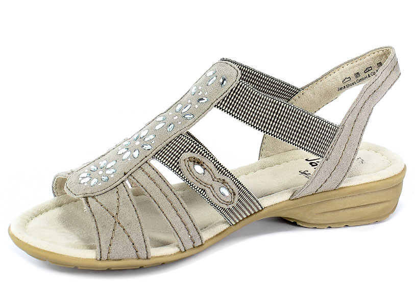 Sandały Jana 8-28163-22 347 Lt.Taupe