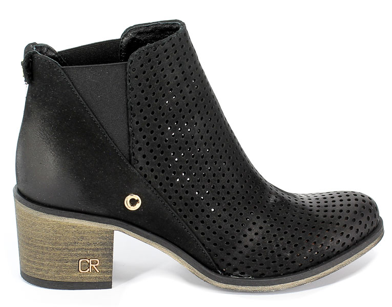 Botki Letnie Carinii B3983/N-360-000-000-861 Czarny