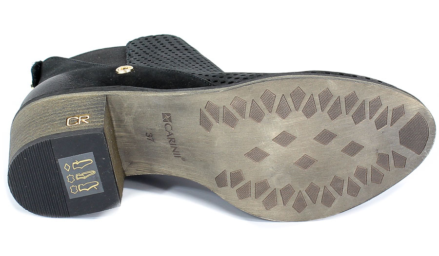 Botki Letnie Carinii B3983/N-360-000-000-861 Czarny