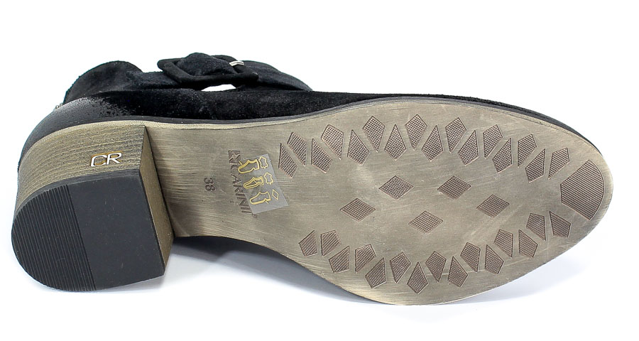 Botki Letnie Carinii B5083-H20-000-000-861 Czarny