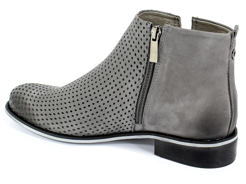 Botki Letnie Carinii B4342/M-J51-000-000-C97 Szary