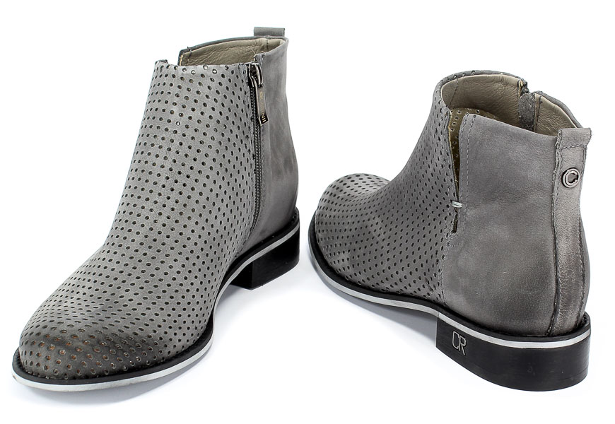 Botki Letnie Carinii B4342/M-J51-000-000-C97 Szary