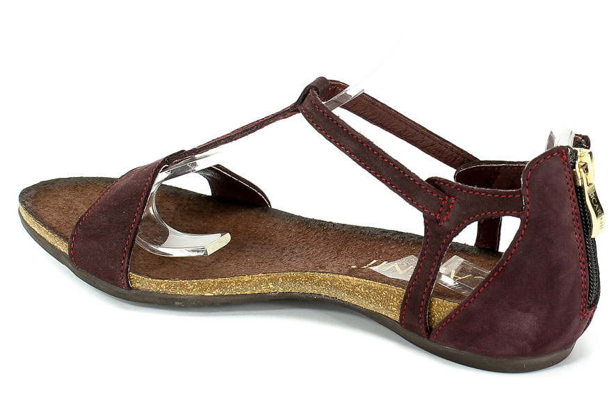 Sandały Carinii B3779NSW-M10-000-000-B02 Bordo