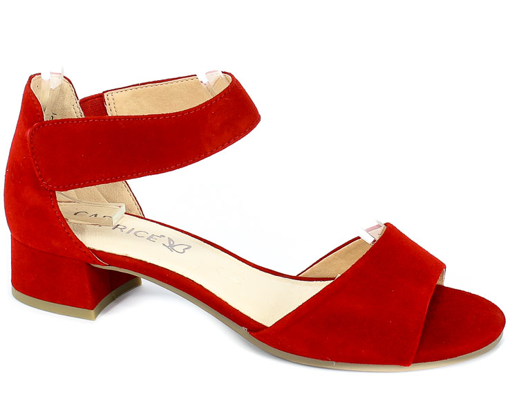 Sandały Caprice 9-28212-22 524 Red Suede