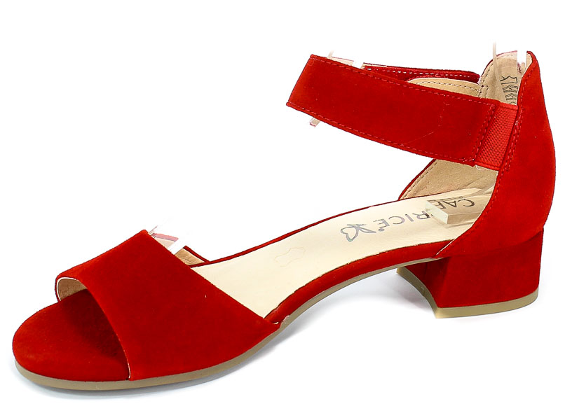 Sandały Caprice 9-28212-22 524 Red Suede
