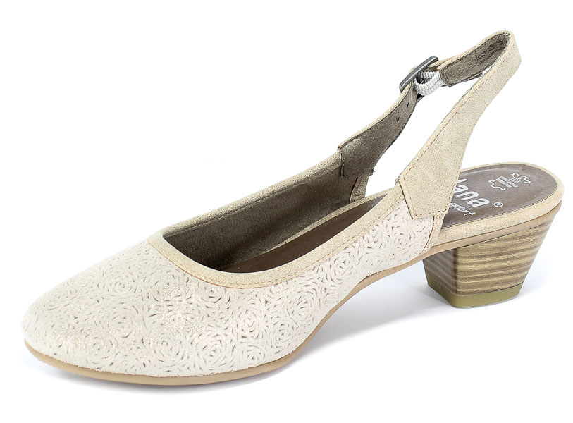 Sandały Jana 8-29502-22 499 Beige/Gold