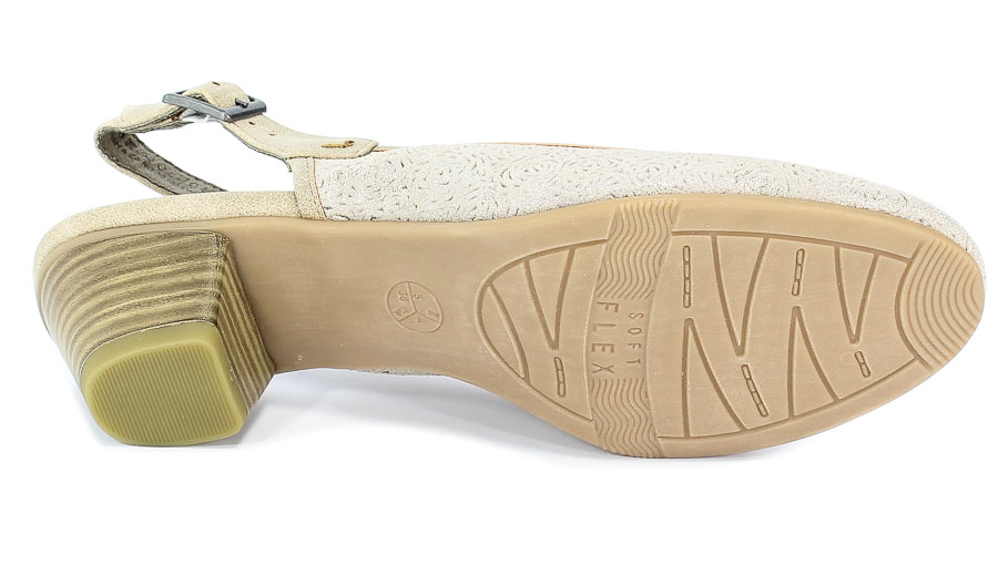 Sandały Jana 8-29502-22 499 Beige/Gold