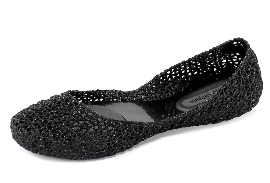 Baleriny Letnie Melissa 31512 52682 Black Glitter