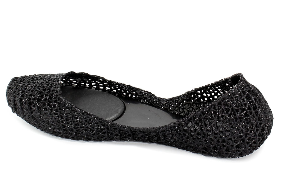 Baleriny Letnie Melissa 31512 52682 Black Glitter
