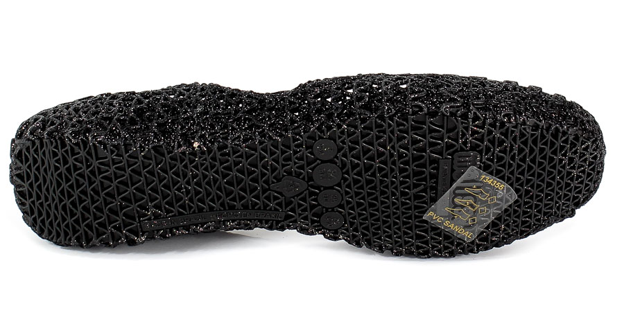 Baleriny Letnie Melissa 31512 52682 Black Glitter