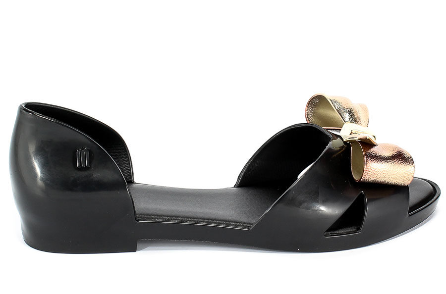Baleriny Letnie Melissa 32574 50919 Black/Gold