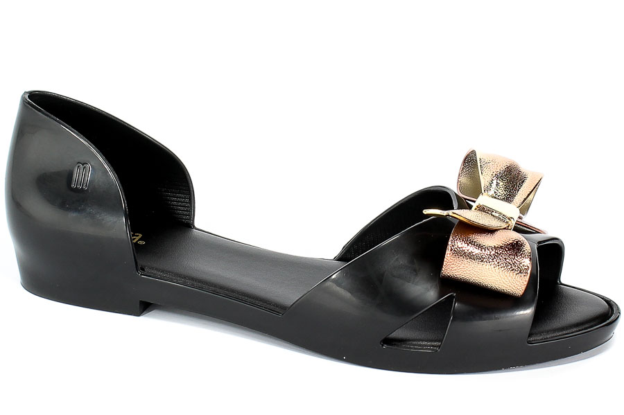 Baleriny Letnie Melissa 32574 50919 Black/Gold
