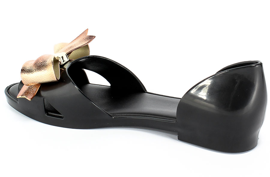 Baleriny Letnie Melissa 32574 50919 Black/Gold