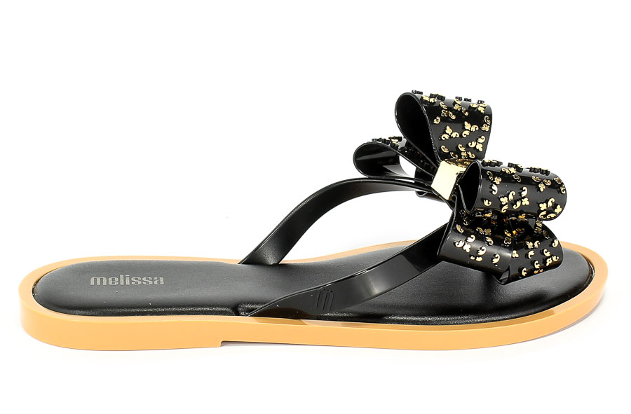 Klapki Melissa 32447 51496 Black/Beige