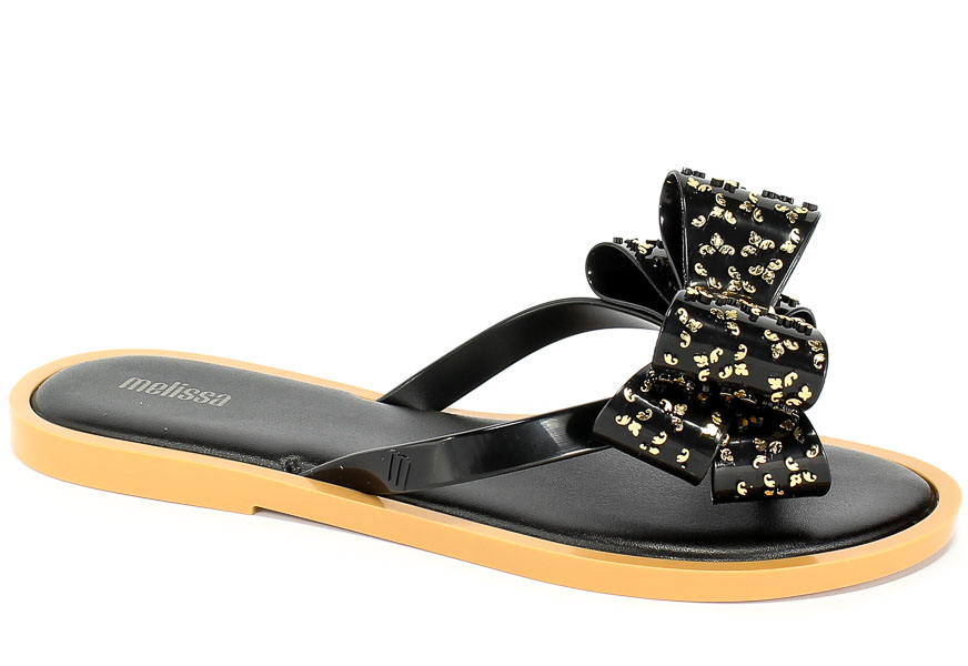 Klapki Melissa 32447 51496 Black/Beige