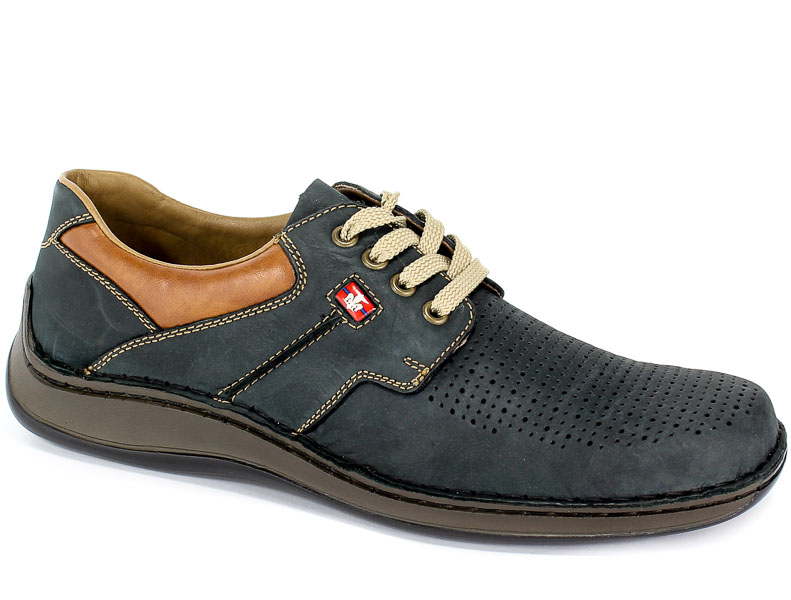 Półbuty Letnie Rieker 05207-14 Blue
