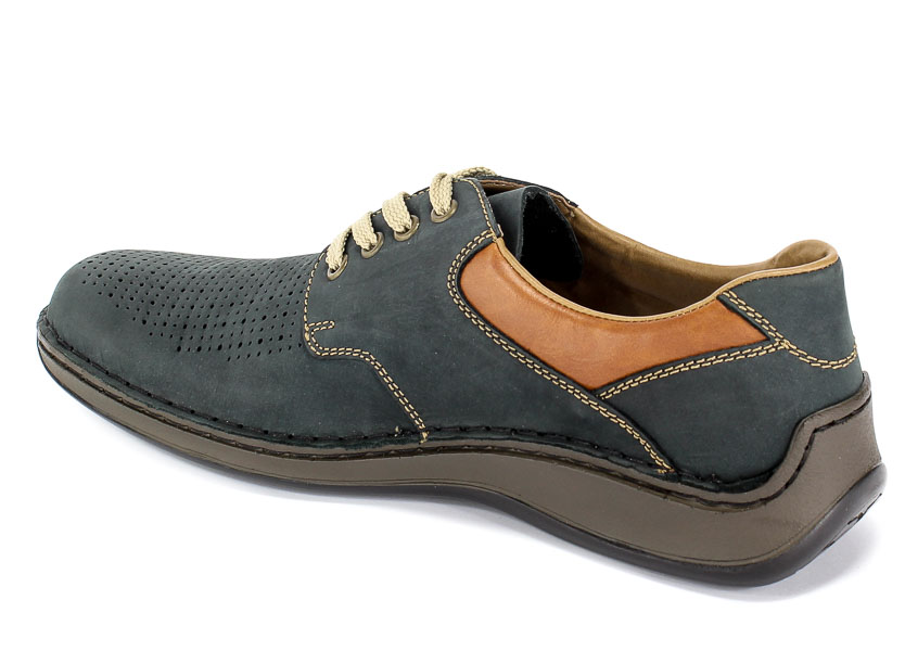 Półbuty Letnie Rieker 05207-14 Blue
