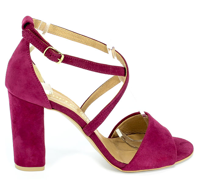 Sandały Cortesini 02284 Bordo/Zamsz