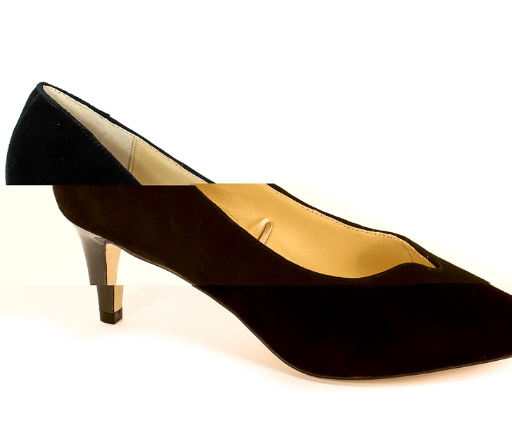 Czółenka Caprice 9-22406-22 004 Black Suede