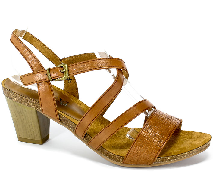 Sandały Caprice 9-28305-22 303 Cognac Nappa