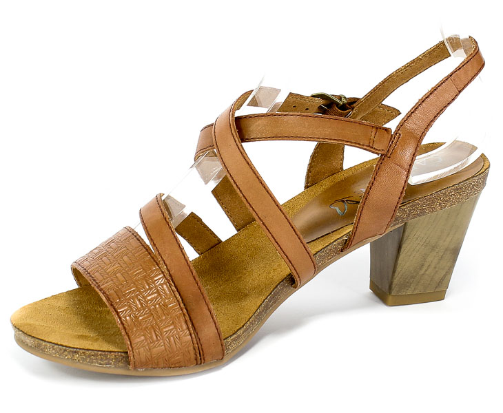 Sandały Caprice 9-28305-22 303 Cognac Nappa