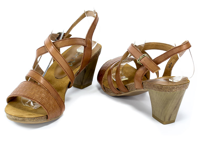 Sandały Caprice 9-28305-22 303 Cognac Nappa