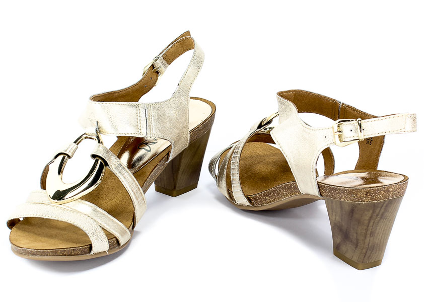 Sandały Caprice 9-28308-22 988 Lt Gold/Gold