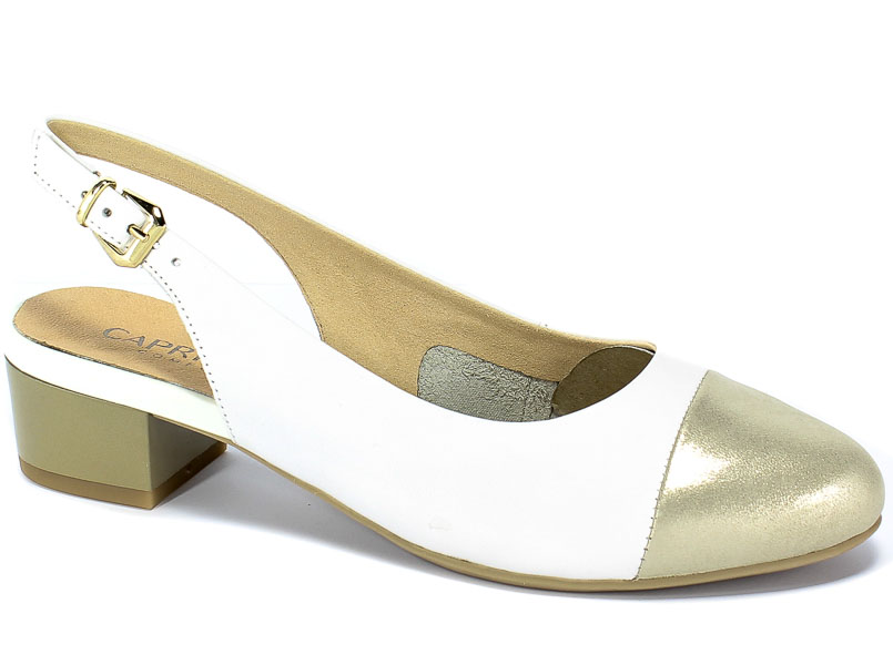 Sandały Caprice 9-29502-22 190 White/Lt Gold