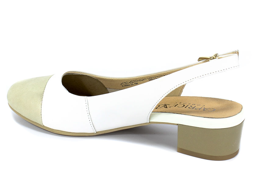 Sandały Caprice 9-29502-22 190 White/Lt Gold