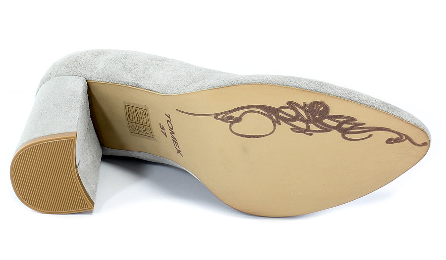 Czółenka Tomex 1604 Jasny Szary Z.