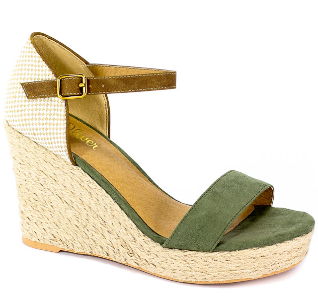 Sandały S.Oliver 5-28315-22 891 Khaki Comb.